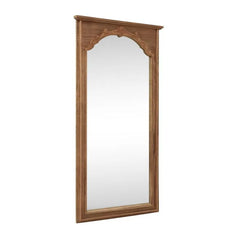 Full Length Vintage Carved Soild Wood Frame Wall Mirror Leaning Mirror - 71"x35"