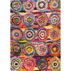 Nuloom Kindra Bohemian Circles Shag Area Rug