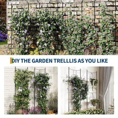 2 Pack Decorative Garden Fence Panels for Yard Border, Patio