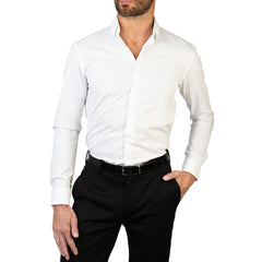 Lucky Brand Men's Printed Stretch Slim Fit Dress Shirt