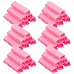 12 Pcs Foam Sponge Hair Rollers 2.4 Inch Hair Curlers to Sleep Heatless Curler Hair Pink Halloween Christmas Party Hairstyles