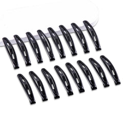 16 PCS Snap Hair Clips Metal Barrettes for Women Non Slip Barrettes for Thick and Thin Fine Hair,Bright Black Brown Beige,2.36 x 0.43 Inches.