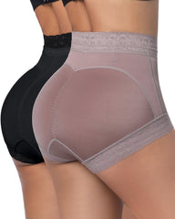 Womens Shapewear Control Panties Butt Lifter Boyshort Lace Panties Underwear