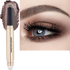 Eyeshadow Stick Makeup Cream Smooth Shimmer Eyeshadow Pencil, Hypoallergenic Waterproof Long Lasting Eye Shadow Highlighter Stick Midnight Black # 18