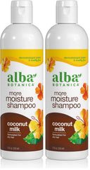 Alba Botanica More Moisture Shampoo, Coconut Milk, 32 Oz (Packaging May Vary)