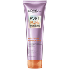 L'Oreal Paris Sulfate Free Frizz Defy Conditioner, Frizz Control Hair Care with Marula Oil, EverPure, 8.5 Fl Oz (Packaging May Vary)