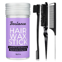 Hair Wax Stick - Strong Hold Styling Wax, Matte Finish Slick Back Stick, Easy Application - Styling Wax for All Hair Types,Natural Ingredients,Long-Lasting Styling,Travel Wax Stick For Hair.