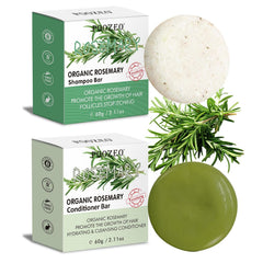 2 Pack Rosemary Hair Shampoo Bar,Deep Cleansing for Scalp Hair Loss Shampoo Soap,Organic Hair Oil Control,Solid Shampoo for Hair Growth, Refreshing and Hydrating Soap for Stocking Stuffers Women Gifts