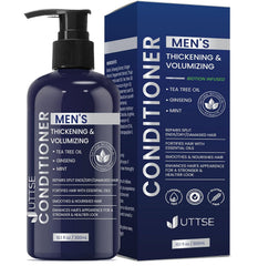 Biotion Hair Growth Shampoo for Men: Natural Thickening Shampoo with Tea Tree Oil Ginseng Mint for Hair Loss and Thinning Hair - 10.1 fl.oz, Dark Blue