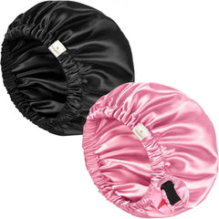 YANIBEST Silk Bonnet Satin Bonnet for Sleeping Women and Men, Adjustable Double Layer Hair Bonnet for Curly Braids Hair