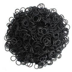 KUFUNG Elastic Hair Bands, 200 PCS Non-Slip Rubber Hair Ties for Girls, Soft Elastic Bands for Kid Hair Braids, Ponytails, Wedding Hairstyles
