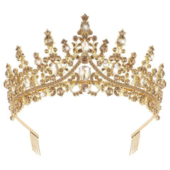CURASA Silver Tiara and Crowns for Women Crystal Queen Crown, Wedding Tiaras for Bride Princess Crown for Little Girls Headpiece for Bridal Birthday Party Prom Halloween Pageant