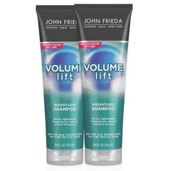 John Frieda Volume Lift Weightless Shampoo, Lightweight Volumizing Shampoo with Air-Silk Technology for Fine or Flat Hair, Adds Natural Fullness, Safe for Color-Treated Hair, 8.45 Oz