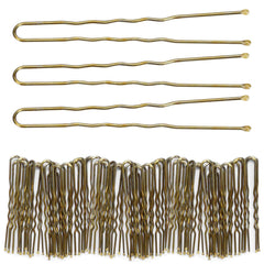 Tbestmax 300 Bun Hair Bobby Pins U Shaped Pin Hair Grips to Clip Ballet Hair Net for Women 5 CM/2 Inch Brown