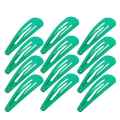 50 Pack of Snap Hair Clips Hair Barrettes for Kids, Girls and Women, 50 mm (Green)