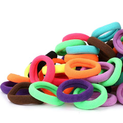 300PCS Blonde Girls Hair Ties, Seamless Toddler Hair Bands No Damage, Cotton Small Hair Ponytail Holders and Mini Kids Elastic Holders No Crease, Blond (Diameter 0.97 Inch) by NSpring