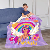 Hasbro My Little Pony Silk Touch Sherpa Throw Blanket
