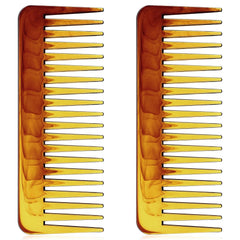 Patelai Wide Tooth Comb Large Hair Detangling Comb for Curly, Wet Dry Hair, No Handle Detangler Accessories(White, Cyan)