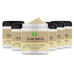 Taliah Waajid Curls Waves Natural - Curly Curl Cream | Extreme Curl Definition Hair Styling Gel | No Build-up or Frizz | 100% Paraben Free | Shea Butter & Sage - 6oz