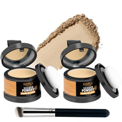 Root Cover Up Powder Hairline Powder for Women Root Touch Up Hair Color for Bald Spots, Eyebrows, Beard Line, Light-Blonde Hair Fibers for Thinning Hair Shadow Cover Up 2 Pack (Light Blonde)