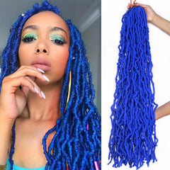 Soft Locs 24 Inch 6 Packs 108 stands Crochet Hair Faux Locs Pre-looped Super Lightweight Goddess Locs Synthetic Crochet Hair Braids For Black Women (1B, 24Inch(Pack of 6))