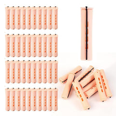 Perm Rods Set for Natural Hair, 40Pcs Plastic Cold Wave Rods, Heatless Perming Rods Hair Curler for Women, DIY Hairdressing Tools, Purple, 0.75 Inch