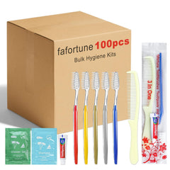 Bulk Hygiene Kits for Homeless,Disposable Toothbrushes with Toothpaste and Comb for Homeless Individually Wrapped,Basic Toiletry Kits Travel Size Shampoo And Body Wash For Hotel,Air Bnb Charity (200)
