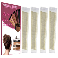 4 Pcs Magic Donut Hair Accessory - Ballet Bun Maker for Women and Kids