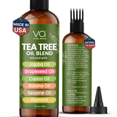 Blend Of Pure Rosemary Oil For Hair Growth With Castor, Batana, Jojoba Oil-Infused With Biotin & Vitamin E-Blend of Effective Hair Oils for Hair Growth-Strengthening Treatment 6 Fl Oz