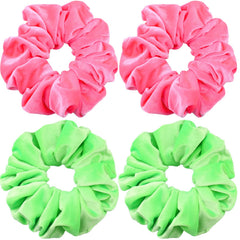 IVARYSS Extra Large Scrunchies for Women's Hair, Premium Satin Soft Jumbo Scrunchy, XL 6 inch Big Elastic Thick Band Hair Accessories, 4 Pack, Dots