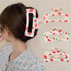 Hair Clips for Women - Big Square Claw Clips for Thick Thin Medium Fine Hair 3 Pcs Jaw Clamps Hair Accessories for Women Strong Hold
