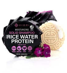 Viori Hidden Waterfall Shampoo Bar - Made with Rice Water for Hair Growth - Handcrafted Sulfate Free Shampoo