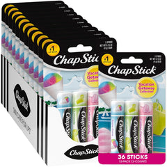 ChapStick Bulk Lip Balm, Mint Favorites, 3-Packs (12 Sets/36 Tubes) – Fresh & Invigorating Lip Care, Birthday Gifts, Party Favors, Stocking Stuffers, 0.15 Oz Ea