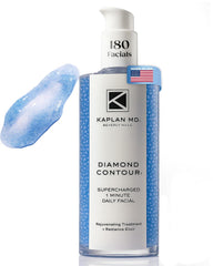 KAPLAN MD Diamond Contour Supercharged 1 Minute Daily Facial - Anti-Aging Serum for Face with Exfoliating Crushed Diamonds & Fruit Enzymes - Radiant & Smooth Skin for Women of All Ages - 1.35 fl oz