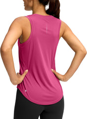 SANTINY Women's Sleeveless Workout Tops Lightweight Tennis Yoga Athletic Running Shirts Racerback Tank Tops for Women