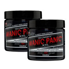 MANIC PANIC Classic Blue Moon Semi Permanent Hair Color - Neon Cool Blue Hair Dye for Women & Men That Lasts 4-6 Weeks - Vegan, Ammonia & Cruelty-Free - Create & Mix Custom Shades (4oz)