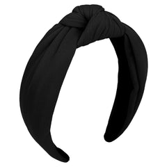 CURASA Headbands for Women Girls Non Slip Knotted Headband Wide Fashion Hairband Hot Pink Top Knot Decorative Hair Accessories Rose Fabric Hair Bands Elastic Head Bands Halloween Costume Party Gifts