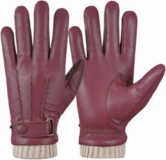 Men's Winter Lined Leather Gloves, Made With Sheep Skin Leather