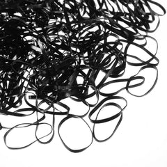 Eboot 500 Pcs Clear Hair Elastic Rubber Bands 3 mm Mini Rubber Bands, Easy Glide Hold Styling Small Hair Ties Ponytail Elastics Holders for Braids
