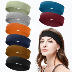 Headbands for Women Stocking Stuffers - 8Pcs Head Bands Non Slip for Women's Hair Accessory Stretchy Fabric Sweat Headband for Workout Sport Yoga Running Christmas Birthday Gifts for Women Valentines
