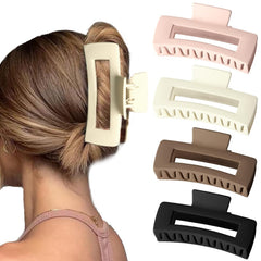 5 Inch Extra Large Claw Clips for Strong Hold - XL Jumbo Matte Hair Clips 4PCS Oversized Giant Clips for Long Curly Hair for Women
