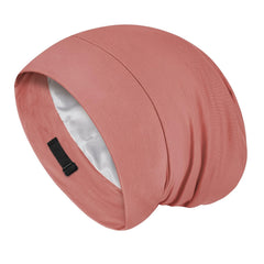 Large Satin Bonnet for Men Sleeping: Loc Cap Dreadlocks for Curly Braids Wave, Silky for Frizzy Hair Smooth, Adjustable No Slip Black