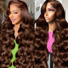 QNQZ 13x6 Highlight Ombre Lace Front Wig Human Hair 30 Inch Body Wave Honey Blonde Glueless HD Lace Frontal Wigs for Women 220 Density Human Hair Pre Plucked with Baby Hair