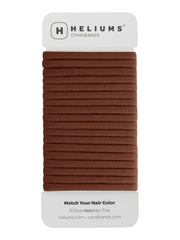 Heliums Thin Seamless Hair Ties - Sandy Blonde - 6mm Nylon No Damage Ponytail Holders, 1.75 Inch, Medium Hold for Thin to Normal Hair - 18 Pack