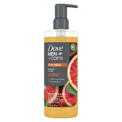 DOVE MEN + CARE 2-in-1 Shampoo + Conditioner Sandalwood & Cardamom Oil for Thick & Full Hair, + Vitamin B3 & Mineral Complex, 17.5 oz