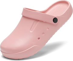 DAYUMKOU Clogs for Women Men Lightweight Slip-On Unisex Garden Shoes with Back Strap, Non-Slip for Work Nurses