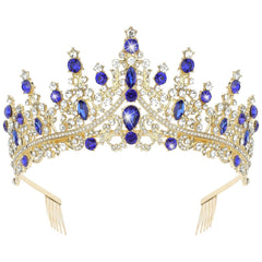 CURASA Silver Tiara and Crowns for Women Crystal Queen Crown, Wedding Tiaras for Bride Princess Crown for Little Girls Headpiece for Bridal Birthday Party Prom Halloween Pageant
