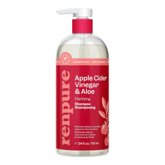Renpure Plant Based Tea Tree and Rosemary Refresh and Rebalance Shampoo - Soothes Dry Scalp - Delivers Moisture and Shine - Rids Hair of Grime - Dye Free - Recyclable, Pump Bottle Design - 24 fl oz