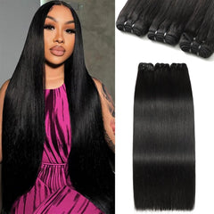 12A 16 18 20 Inch 3 Straight Bundles Human Hair