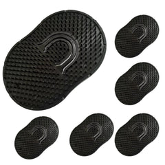 Soft 'N Style 2 Packs Pocket Palm Combs, Shampoo Comb, Massager Hair Brush Comb, Scalp Massager Brush Comb, Wave brush, Palm hair brush (Black)